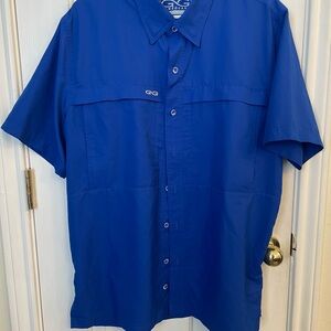 Men's Classic Blue Button Down Shirt